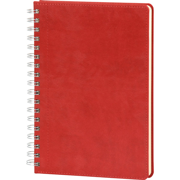 Bağcılar-20x28- TRK  Spiralli Tarihsiz Defter 20 x 28 cm-Kırmızı