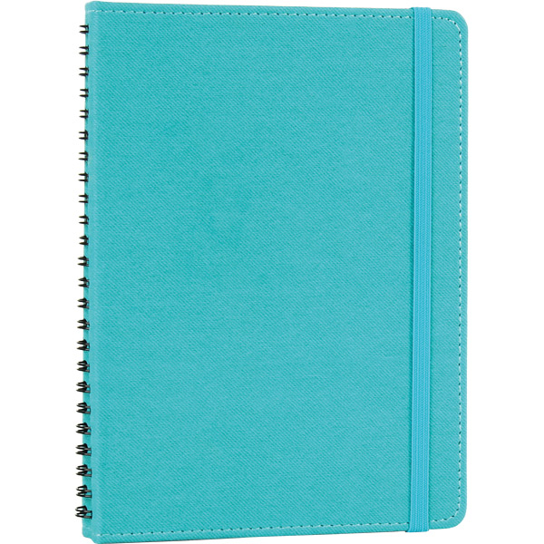 Sirkeci-MV Gizli Spiralli Defter 15 x 21,5 cm-Turkuaz